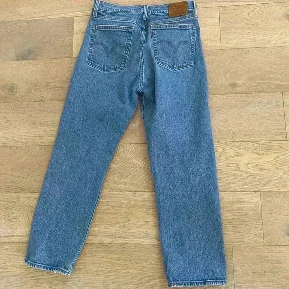 Levi’s Straight Wedgie Jeans Blue Size 27 - Picture 8 of 9